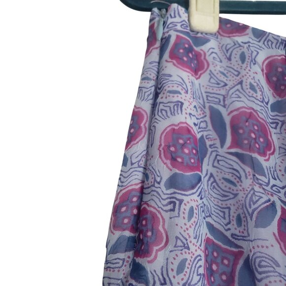 Vintage Clio Womens Floral A Line Midi Skirt Size 8 Fairy Grunge Party Feminine - Picture 4 of 9